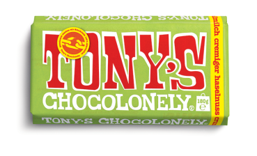 Tony's Chocolonely Vollmilch Cremiger Haselnuss Crunch 180g